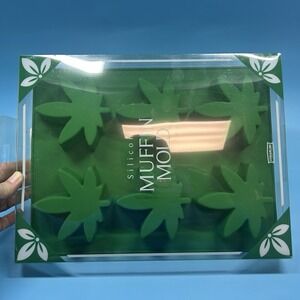 Silicone Marijuana Leaf Cake Mold (6 small cakes) Weed Leaf Cannabis Baking Mold